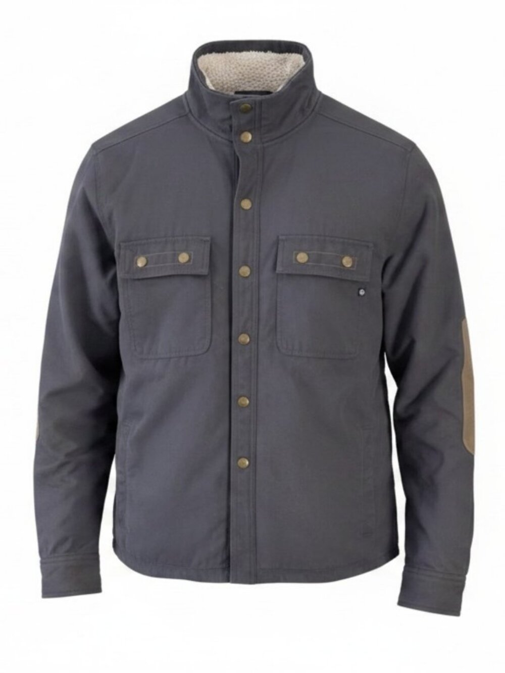 MARMOT Gray Waxed Nylon Sherpa Lined Bower’s Jacket Utility Coat m